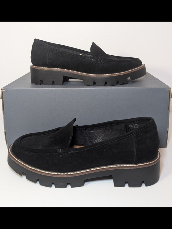 Sonoma Shoes - Sonoma Goods For Life Valda Women’s Lug Sole Loafers Black Suede Size 7.5